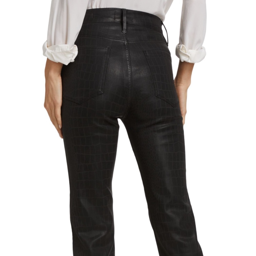 Frame “Le Sylvie” Croc “coated” Jeans size 28 NWT - Picture 4 of 7